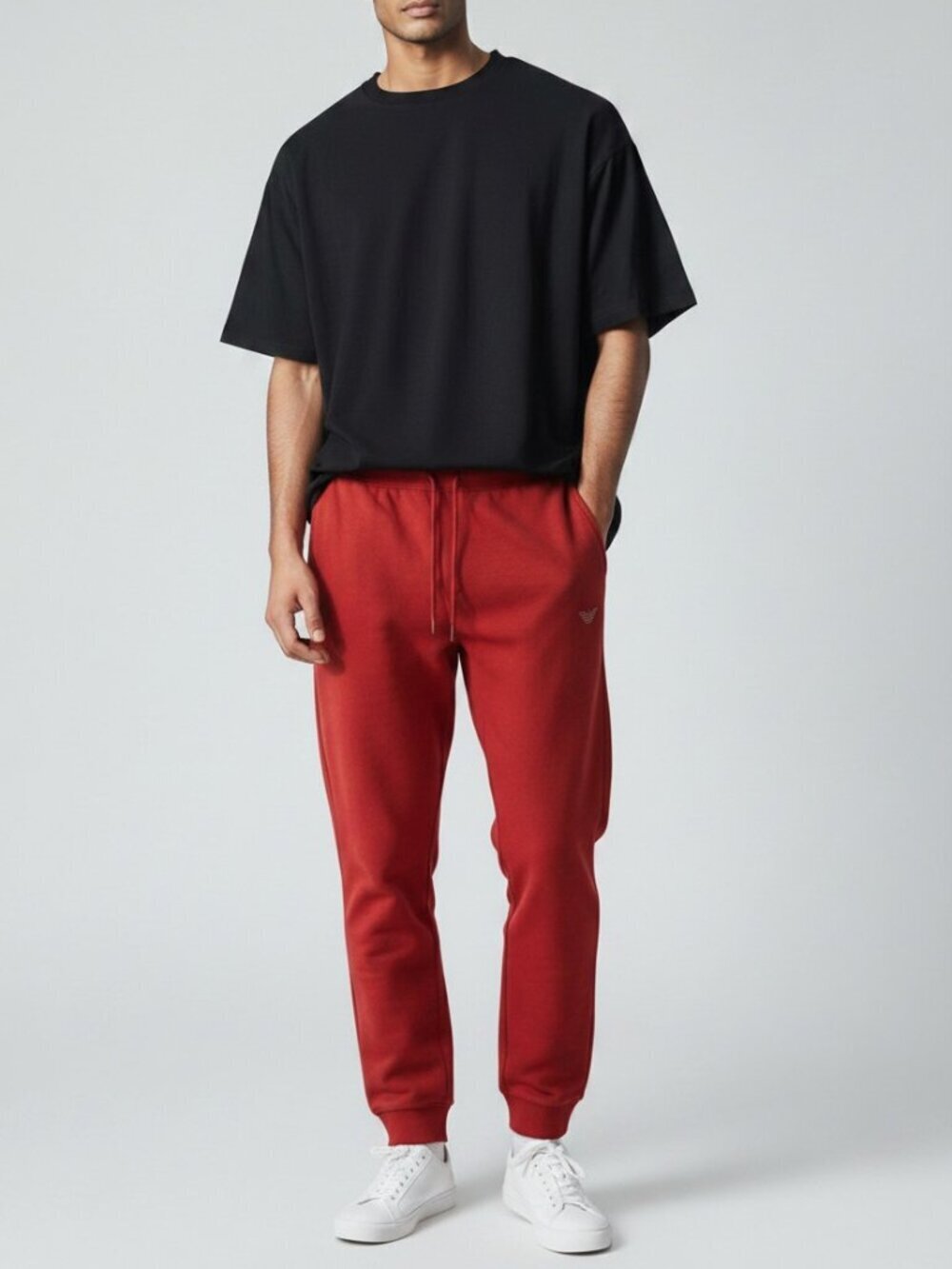A/X Armani Exchange Men’s Vibrant Red Joggers w/Logo on reverse size XS